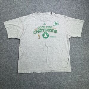 Boston Celtics 2008 NBA Champions Adidas Mens XL Gray Graphic Tee